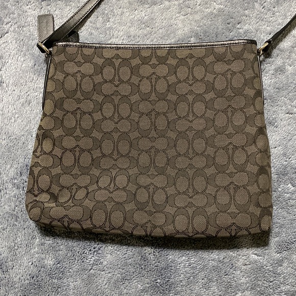 Coach Signature Print Canvas File Bag - Picture 4 of 7